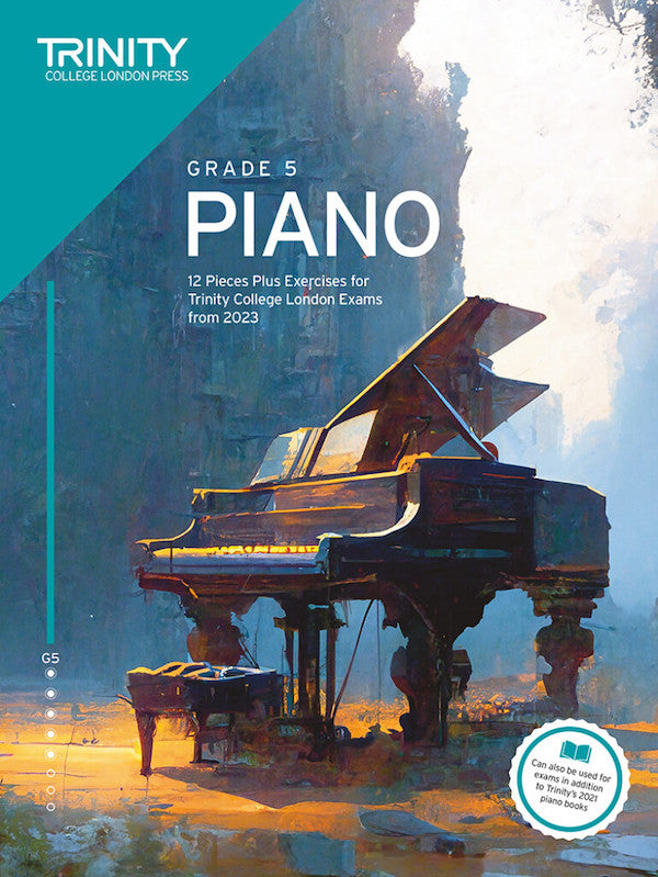 Trinity Grade 5 Piano Exam Pieces & Exercises 2023 Book Only TCL031952
