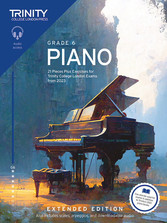 Trinity Grade 6 Piano Exam Pieces & Exercises 2023 Extended TCL032058