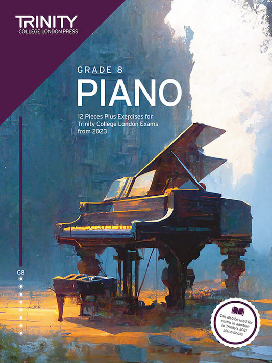 Trinity Grade 8 Piano Exam Pieces & Exercises 2023 Book Only TCL031983