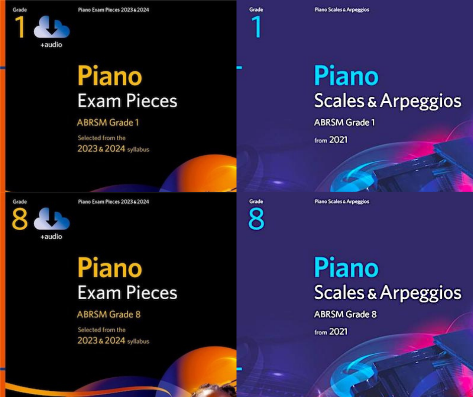ABRSM Pack 8 Exam Pieces + Scales Initial - Grade 8 Audio with Teaching Notes Piano 2023-2024