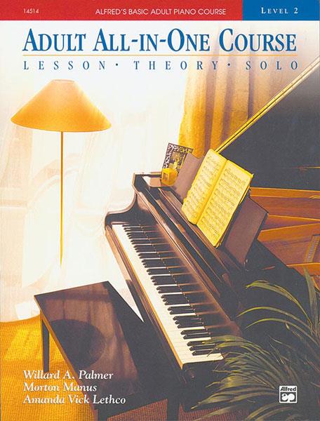 Adult All-In-One Piano Course Level 2 Music Tutor Book + CD