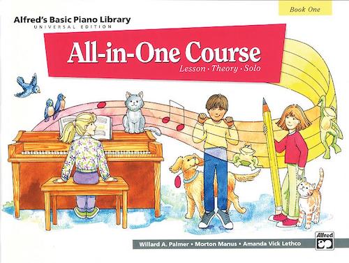 Alfred's All-in-One Course Book 1  Piano Lesson Theory Solo 14504