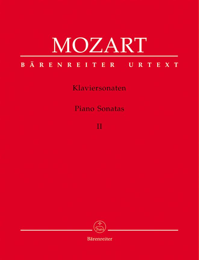 Mozart Piano Sonatas II  Piano Book Urtext Bärenreiter 9790006457687 BA4862