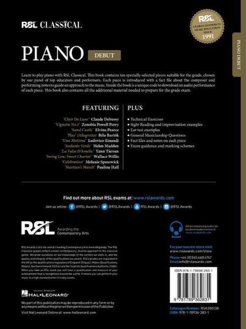 RSL Classical Piano Debut (2021) Rockschool RSK200138
