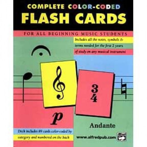 89 Coloured Flash Cards Music Theory Flashcards by Alfred 12061