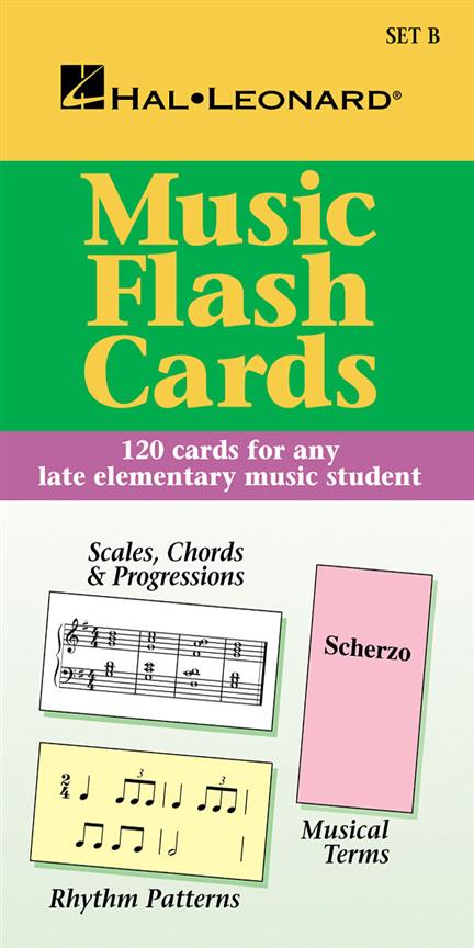 Flash Cards Set B Theory Flashcards 120 Card Set Late Elementary  Hal Leonard