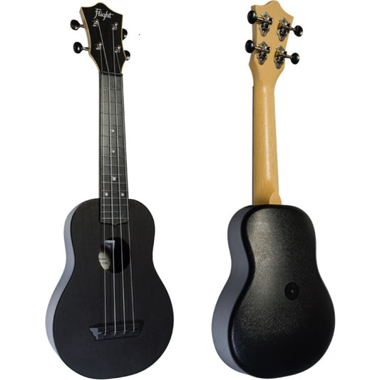 Soprano Ukulele - Black Manufactured by Flight  Quality Musical Instrument