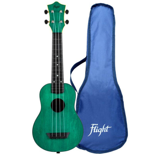 Soprano Ukulele - Green Manufactured by Flight  Quality Musical Instrument