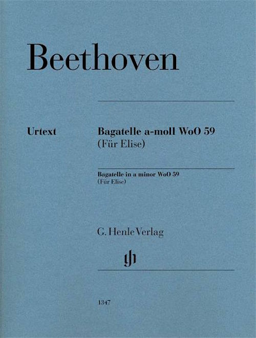 Fur Elise Beethoven Henle Urtext Bagatelle In A Minor WoO 59 HN1347