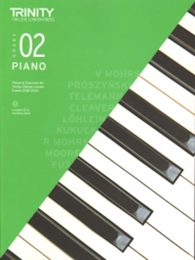 Trinity Piano 2018-2020 Grade 2  Book + CD, Pieces & Exercises TCL016690