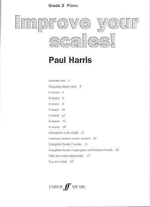 Improve Your Scales! Piano Grade 2 Paul Harris 0571534120