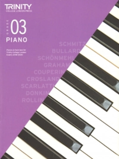 Trinity Piano 2018-2020 Grade 3  Book Only Pieces & Exercises TCL016614