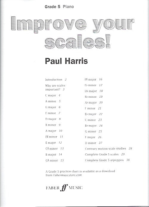 Improve Your Scales! Piano Grade 5 Paul Harris 9780571534159