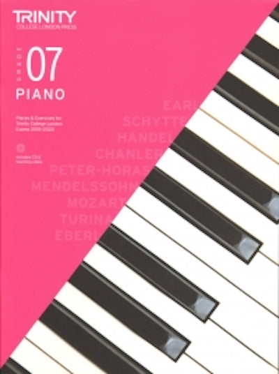 Trinity Piano 2018-2020 Grade 7  Book + CD Pieces & Exercises TCL016744