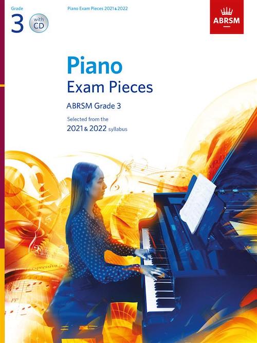 ABRSM Grade 3 Piano 2021 - 2022 Selected Exam Pieces Book + CD