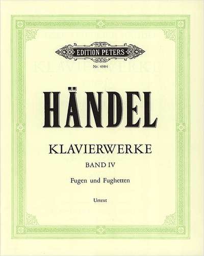 Handel Keyboard Works Volume 4 EP4984