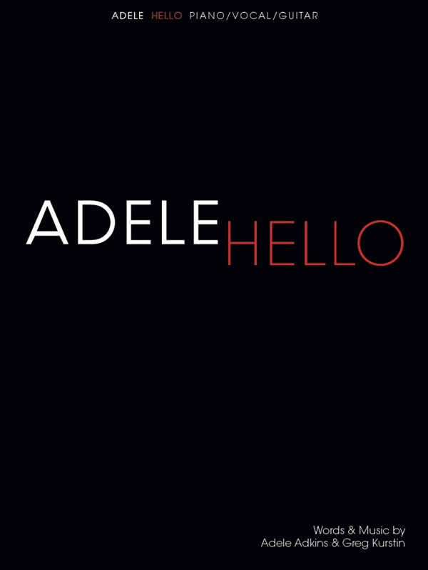 Adele Hello Sheet Music Piano Vocal and Guitar AM1011384