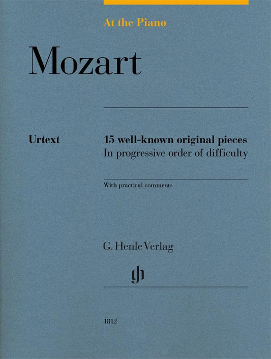 At The Piano Mozart Henle Urtext 15 well-known original pieces  HN1812