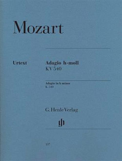 Mozart Adagio In B Minor KV 540 HN137 Henle Urtext 9790201801377