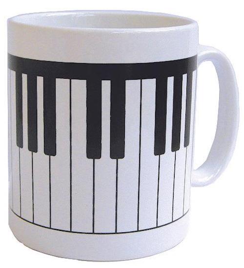 Mug Keyboard Earthenware Mug Hand-decorated in England.