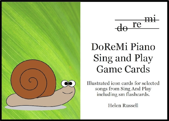 Sing and Play Game Cards DoReMi Piano Helen Russell DRM04