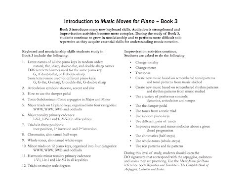 Music Moves for Piano Student Book 3 G-7304