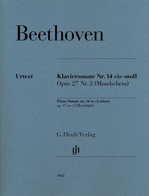 Moonlight Sonata Beethoven with Preface Piano Sheet Music Urtext Henle HN1062