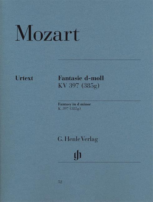 Fantasy in D Minor Mozart Henle Urtext  HN52 9790201800523