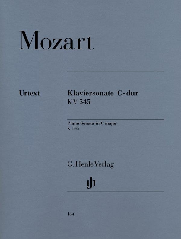 Sonata in C major K 545 Mozart Henle Urtext  9790201801643  HN164