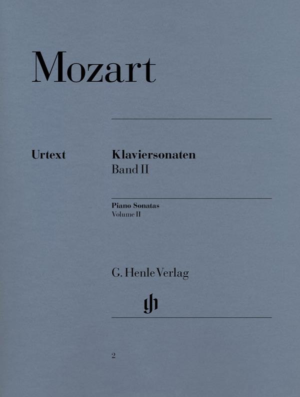 Piano Sonatas Volume II Mozart Piano Book Urtext Henle  9790201800028  HN2