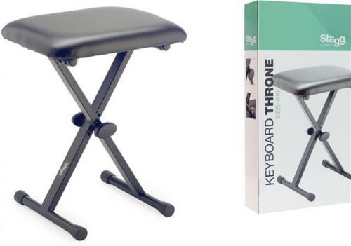 Stagg X-Style Keyboard Throne Piano Keyboard Stool Bench KEB-A10