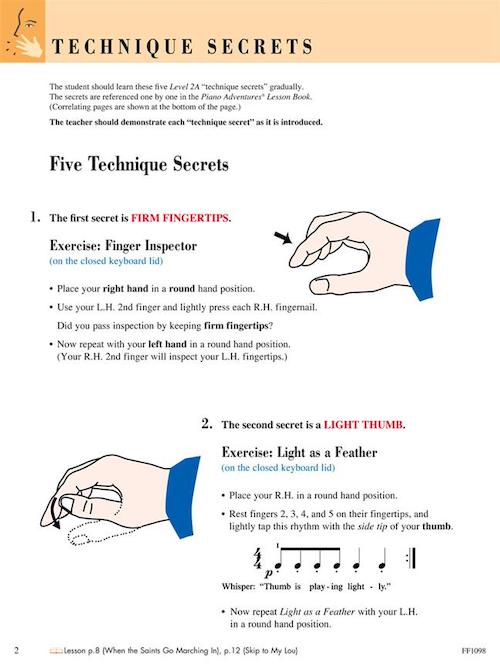 Piano Adventures Technique and Artistry Level 2A Music Tutor Book